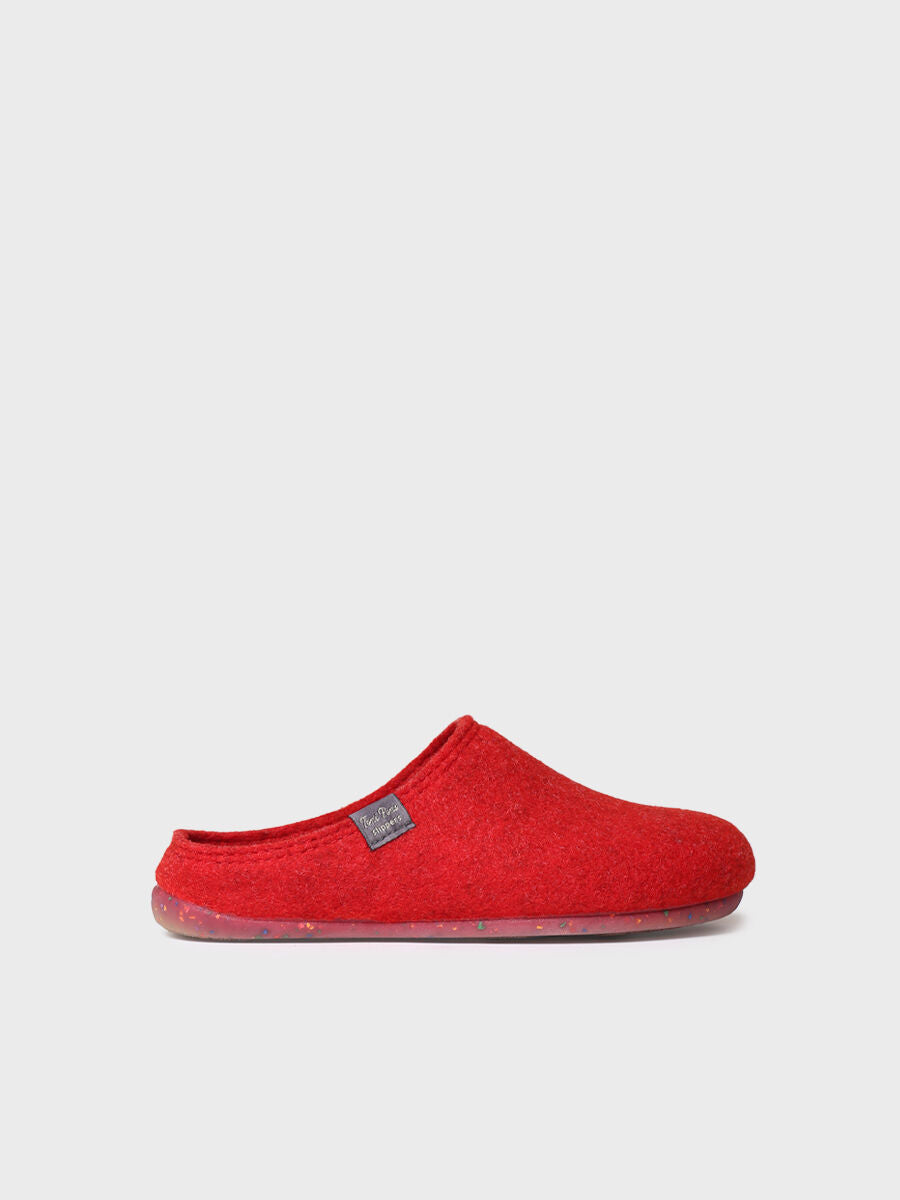MONA-FR - Women's clog-style slipper in recycled felt