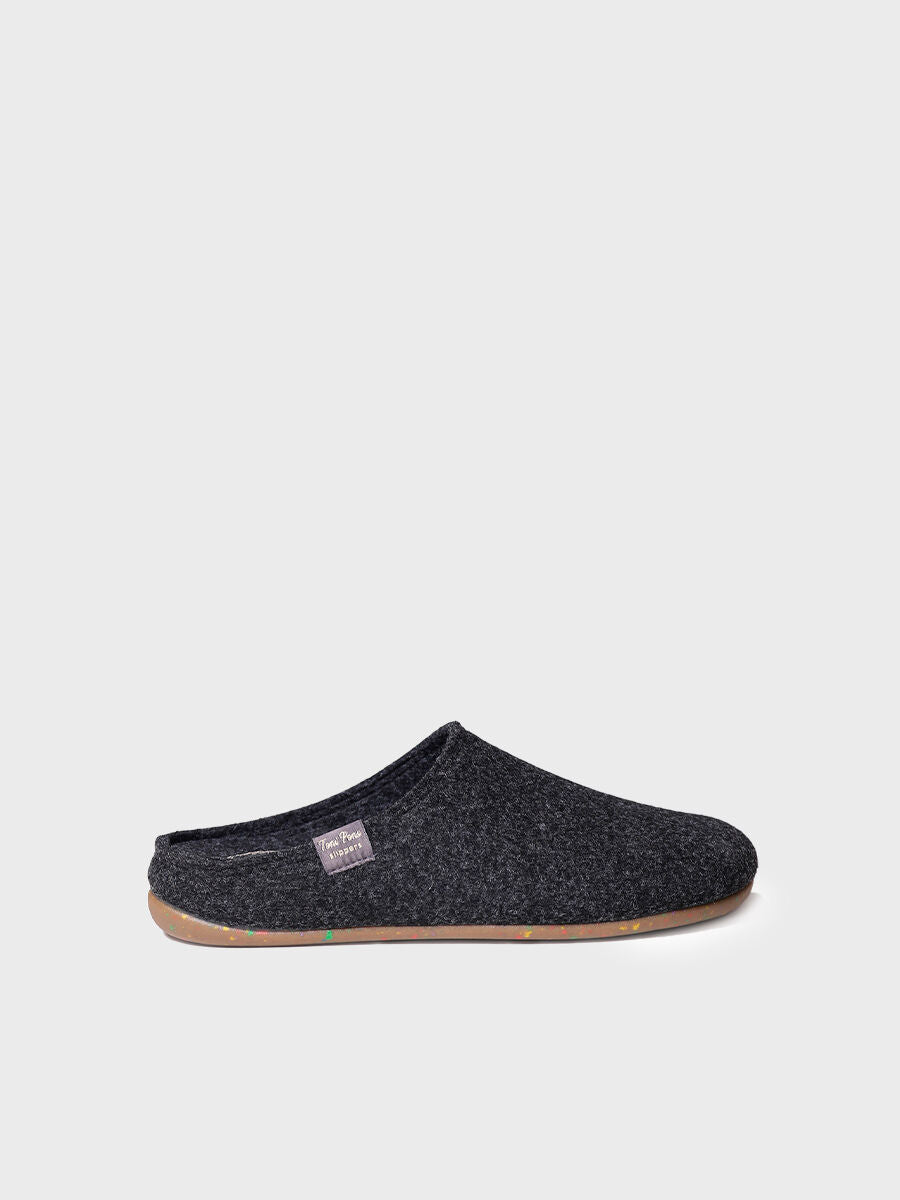 MONA-FR - Women's clog-style slipper in recycled felt