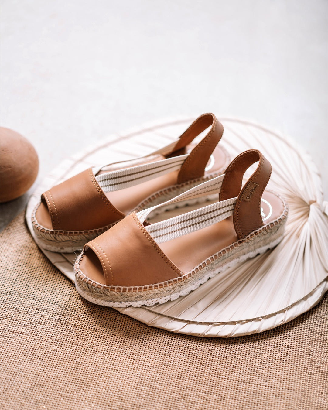 Jute platform sandal for women - ESTEL-SW