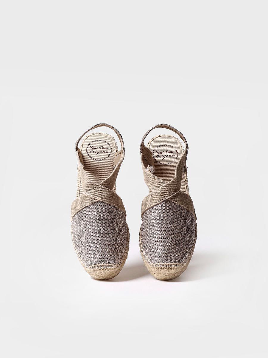 Women's shiny vegan espadrilles - TRITON