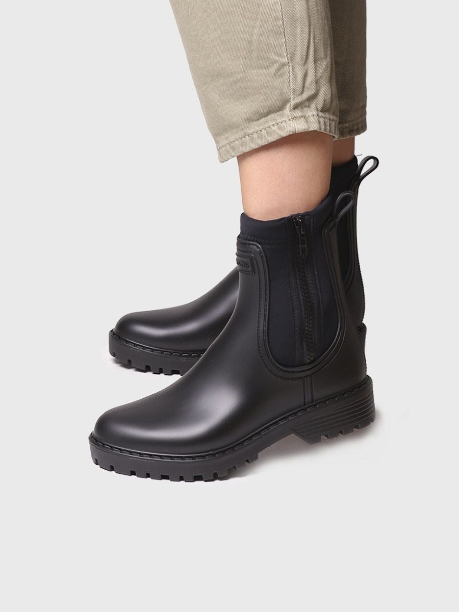 Women's neoprene and rubber ankle boot - CLAIS