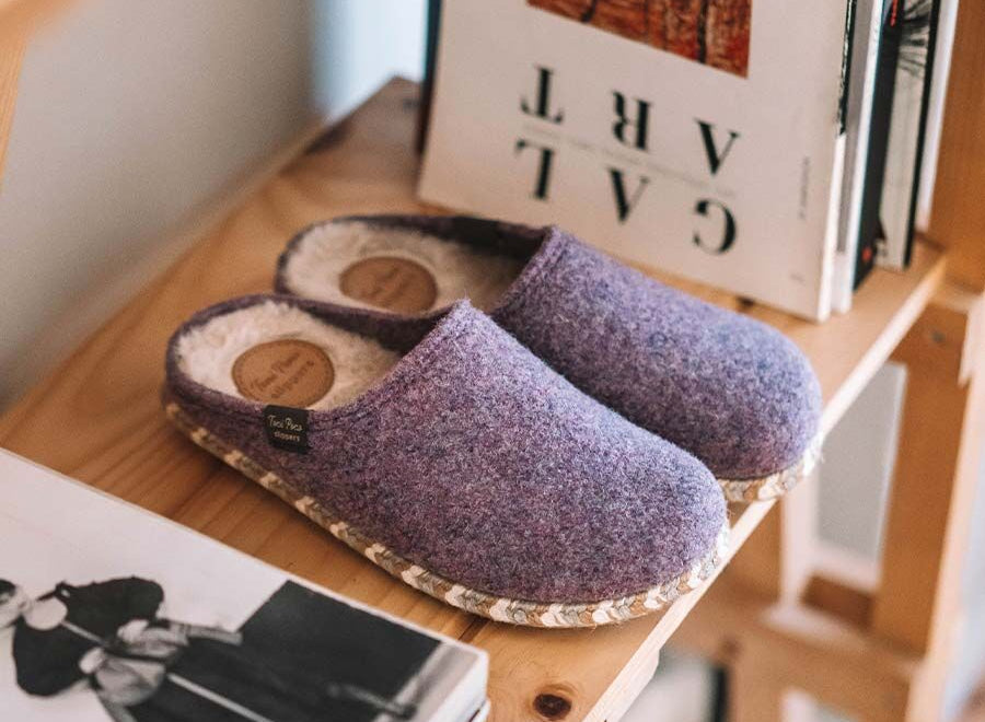 Women's slippers in felt - DELI-FP