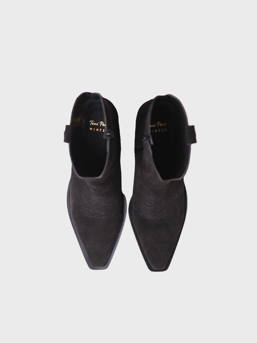 Women's ankle boot in suede - IRENE-SY