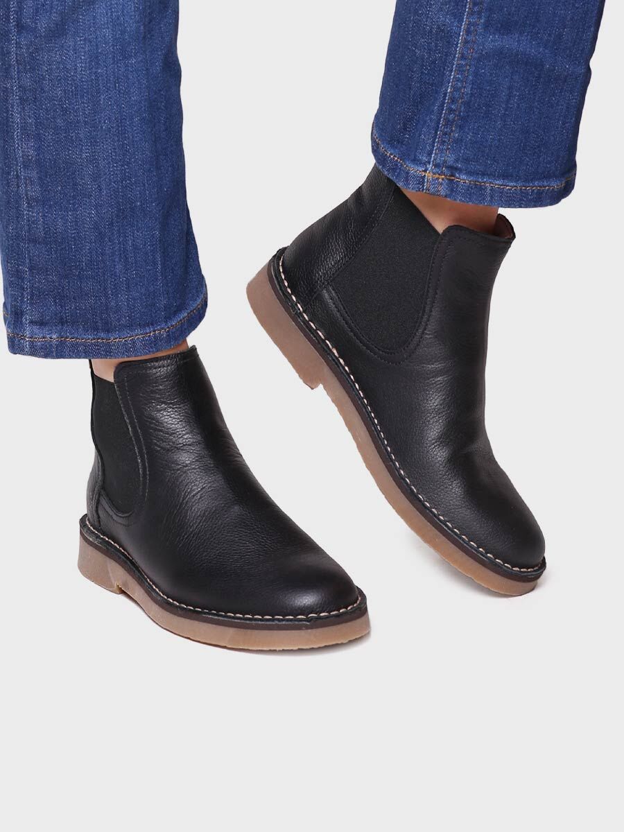 Women's ankle boot in leather - ISA-PO