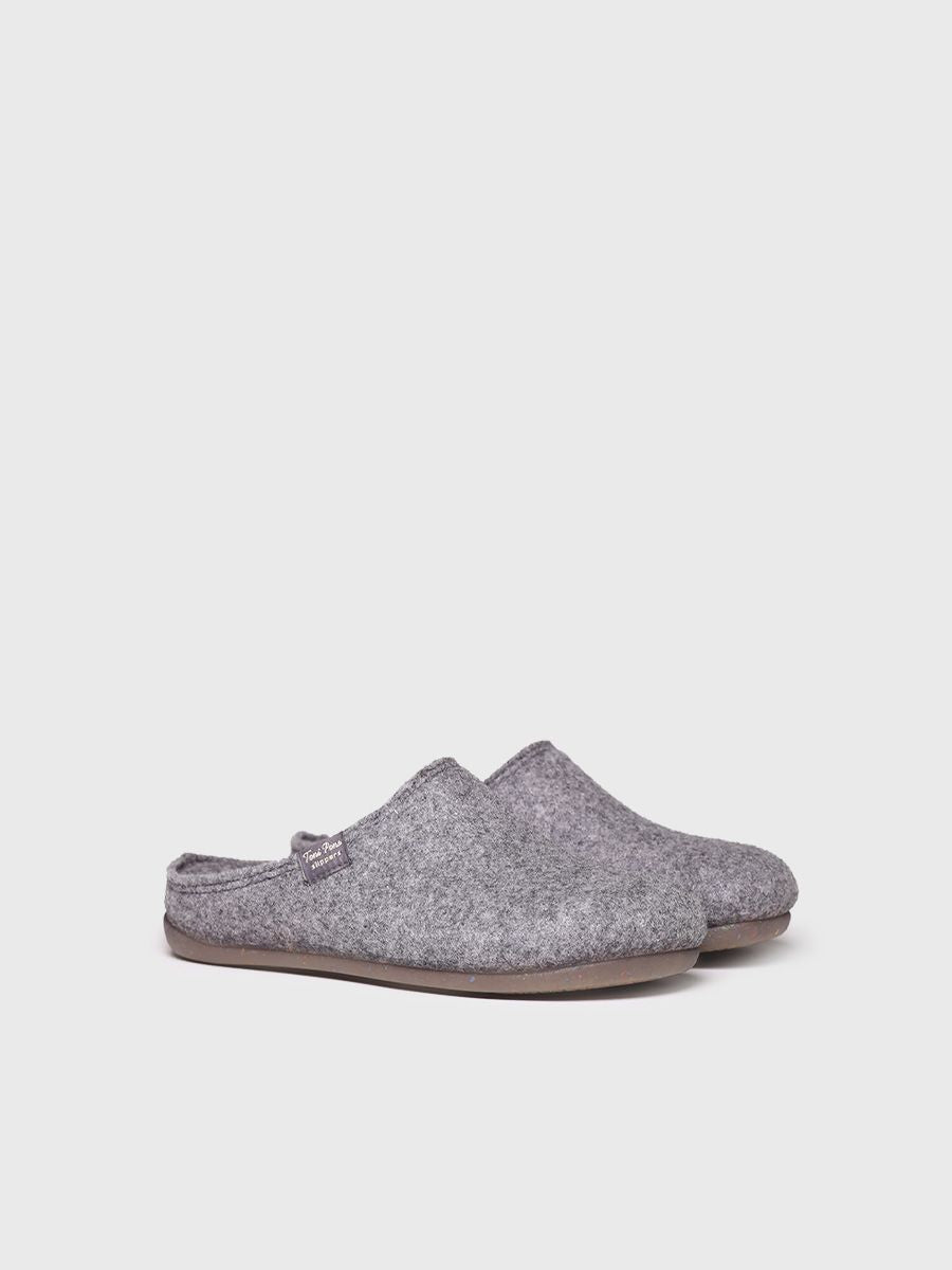 MONA-FR - Women's clog-style slipper in recycled felt