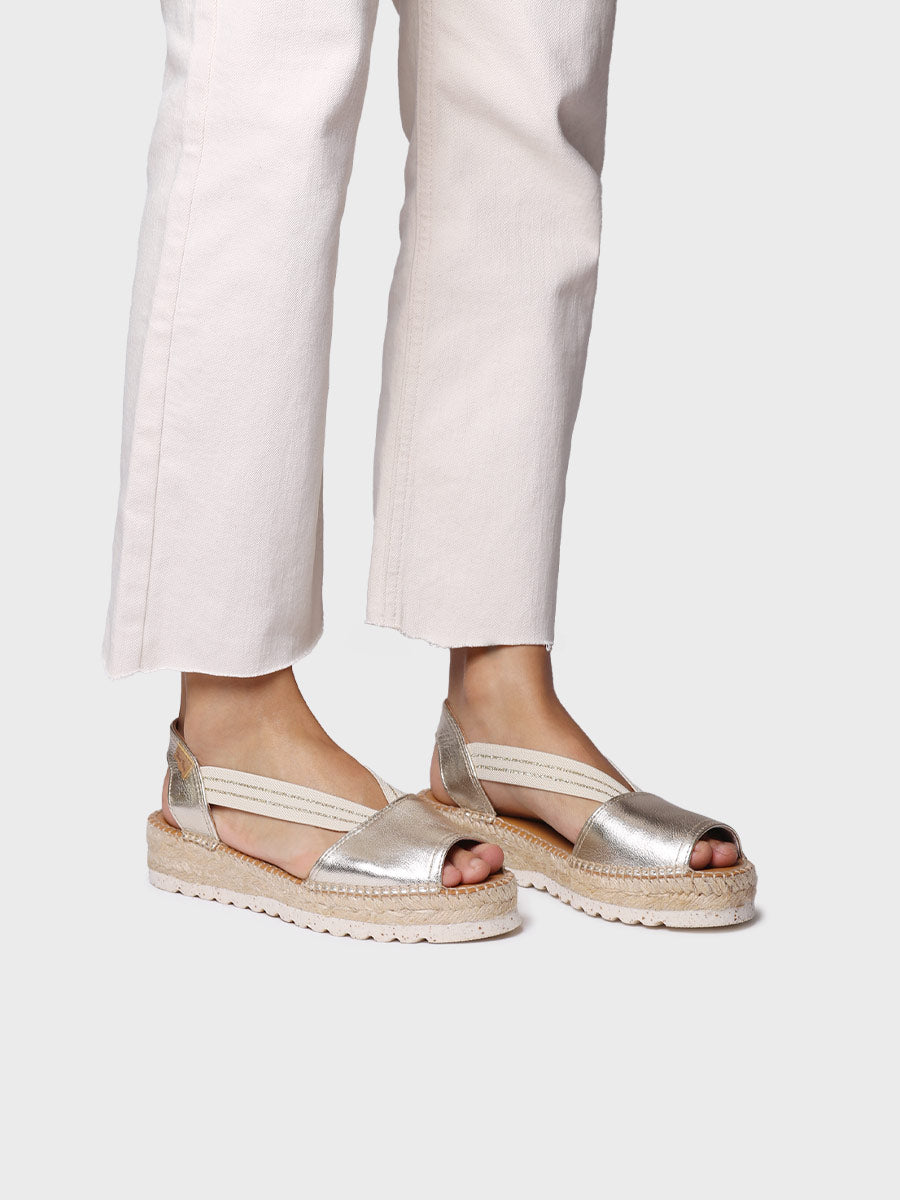 Jute platform sandal for women - ESTEL-SW