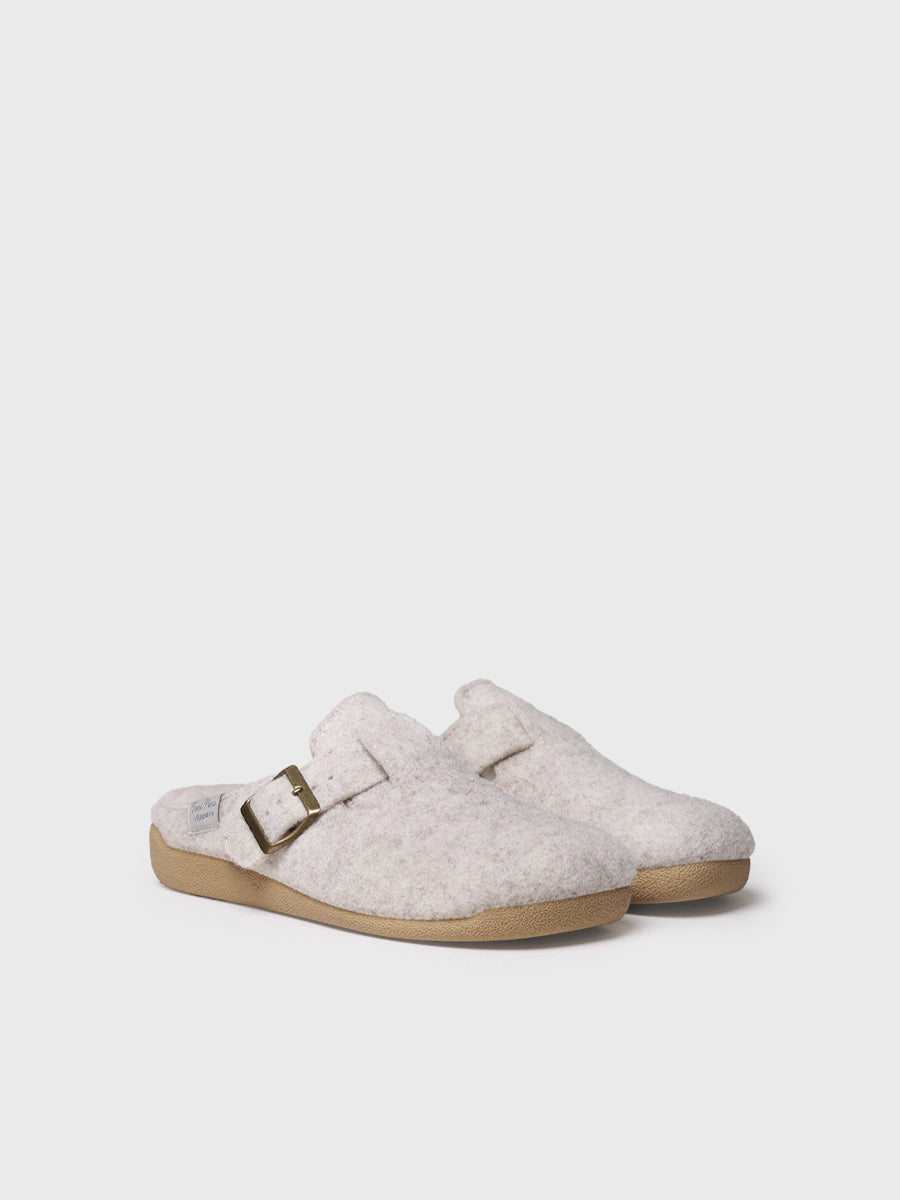 MIMA-FP - Women's clog-style slipper with buckle