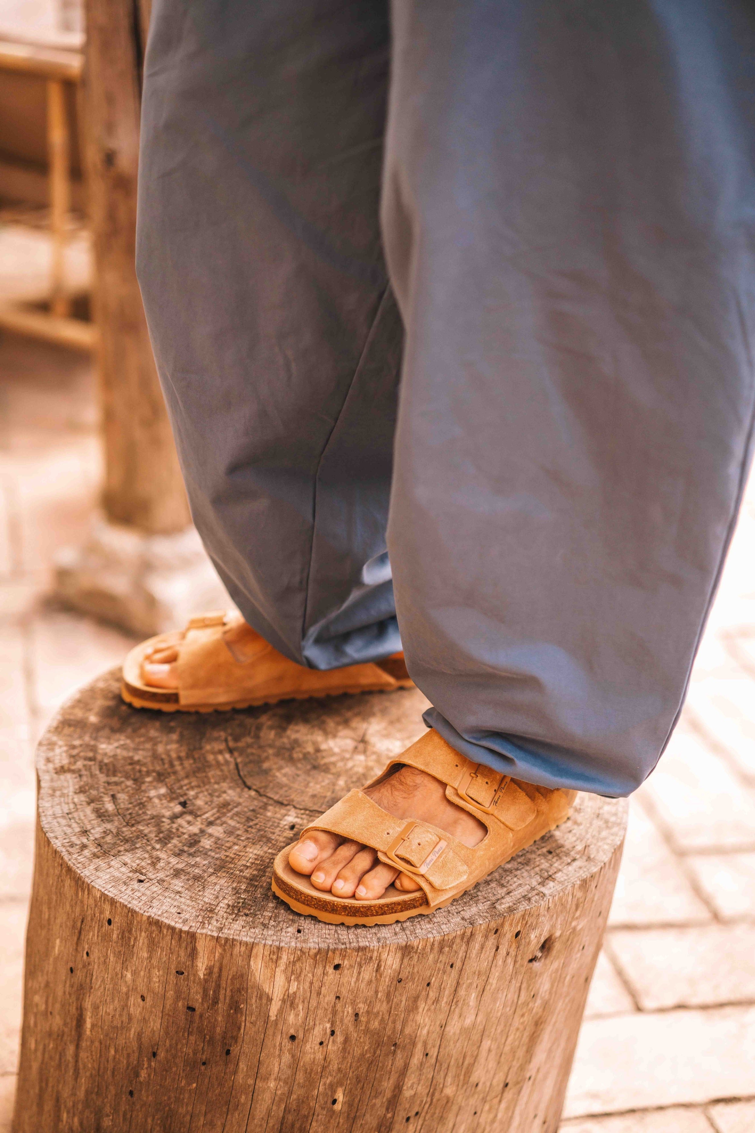 Men's sandal with buckles - GER-QT