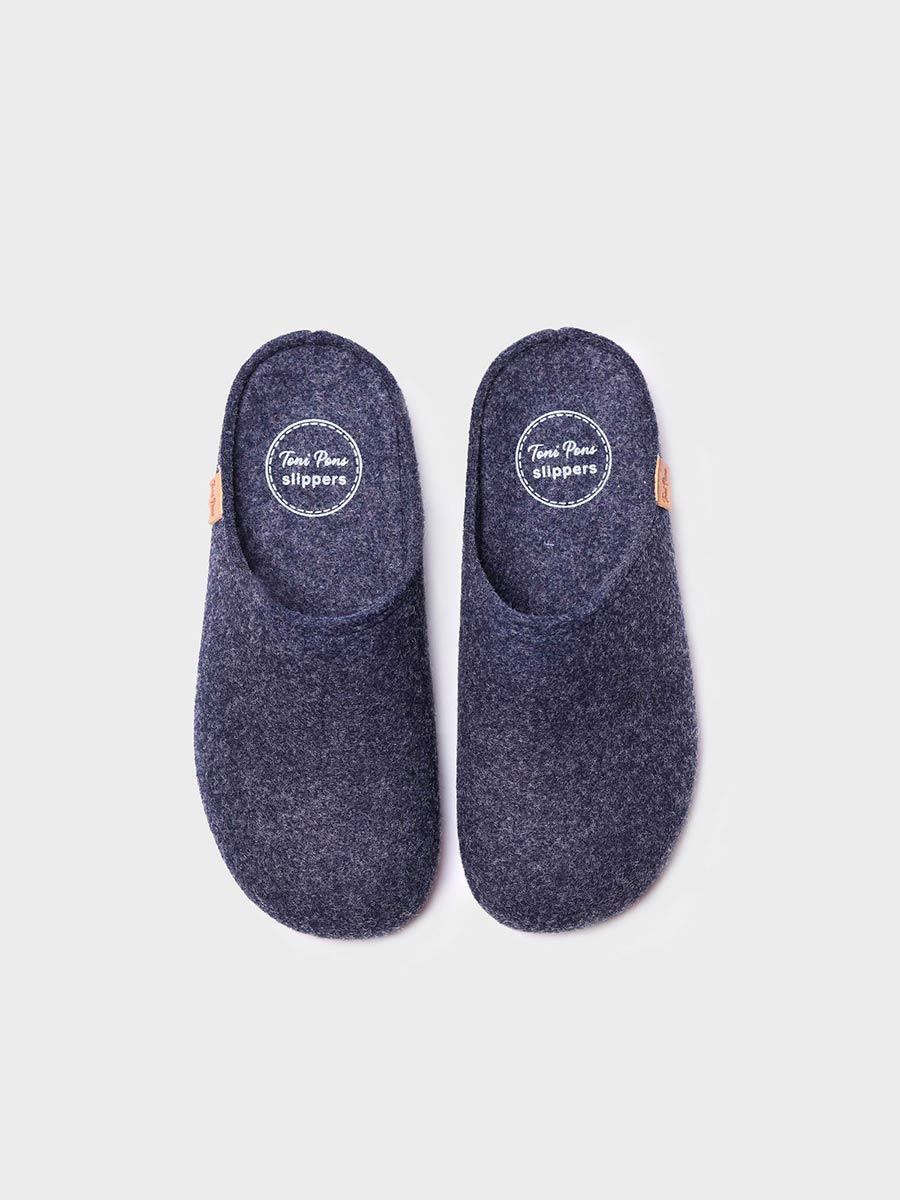 MONA-FR - Women's clog-style slipper in recycled felt