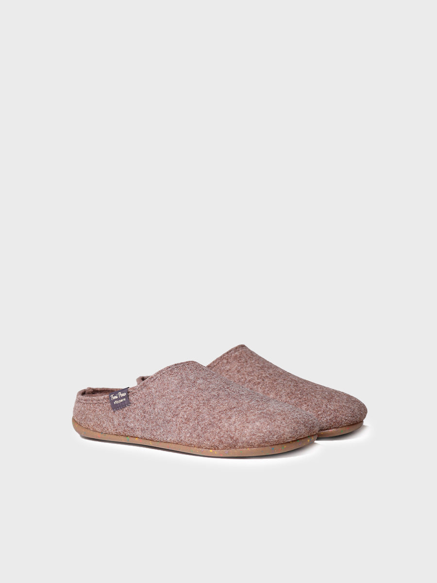 MONA-FR - Women's clog-style slipper in recycled felt