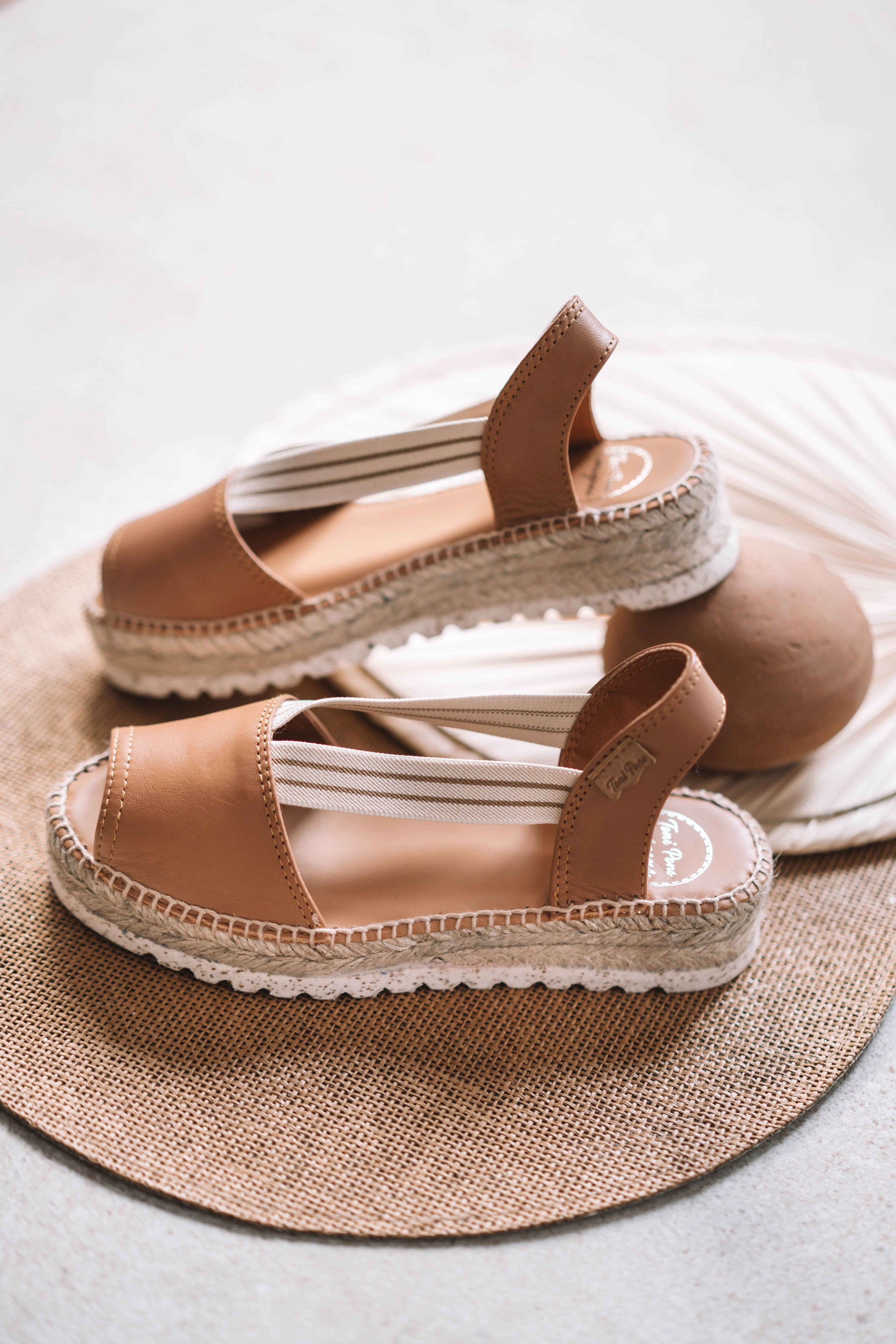 Jute platform sandal for women - ESTEL-SW
