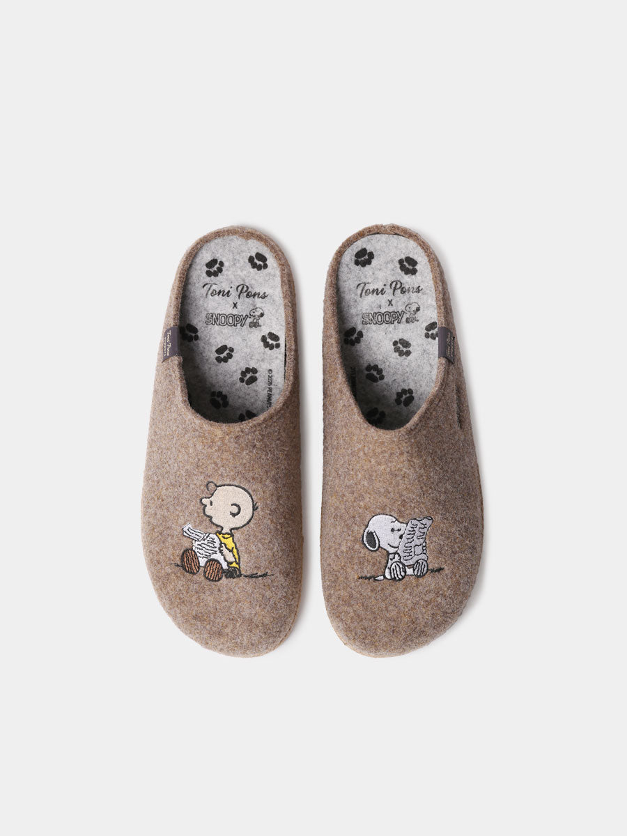 CHARLIE - Men's clog-style Snoopy slippers