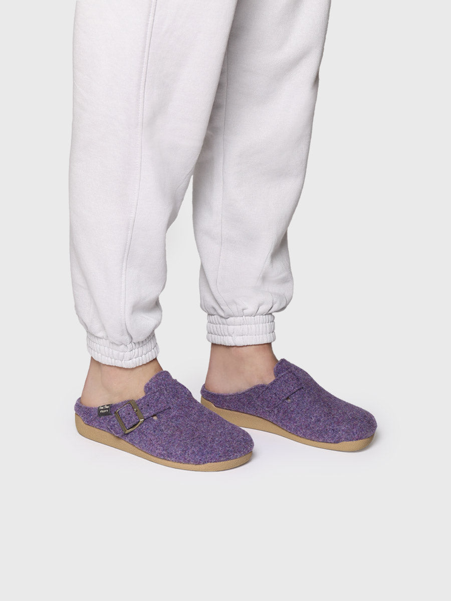 Chausson femme style sabot avec boucle - MIMA-FP