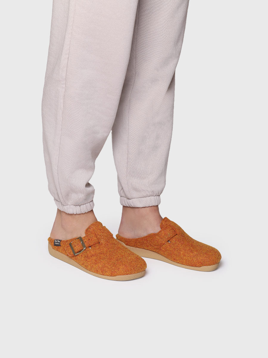 Chausson femme style sabot avec boucle - MIMA-FP