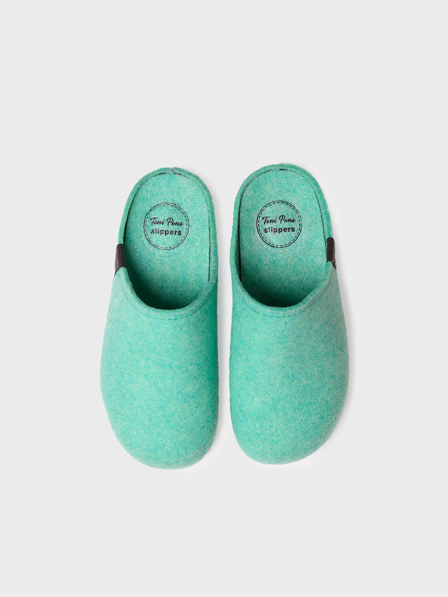 MONA-FR - Women's clog-style slipper in recycled felt