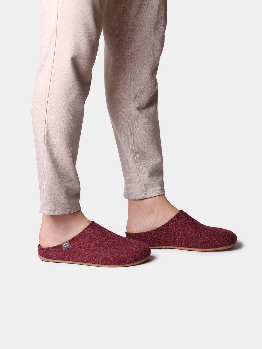 MONA-FR - Women's clog-style slipper in recycled felt