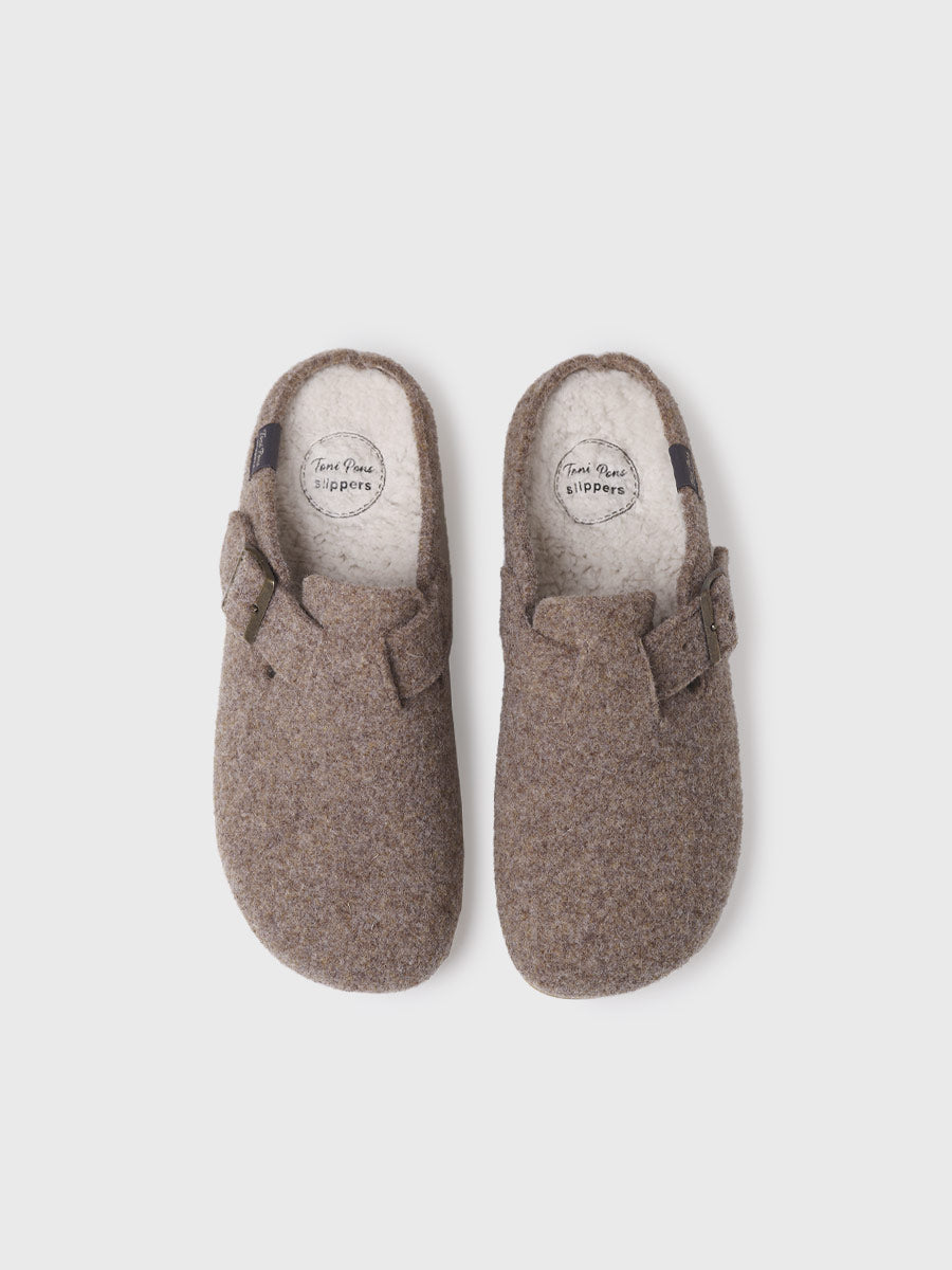NORTON-FP - Men's clog-style slipper in felt