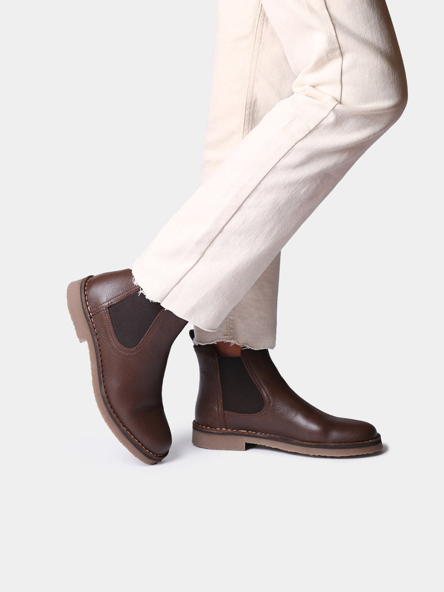 Women's ankle boot in leather - ISA-PO