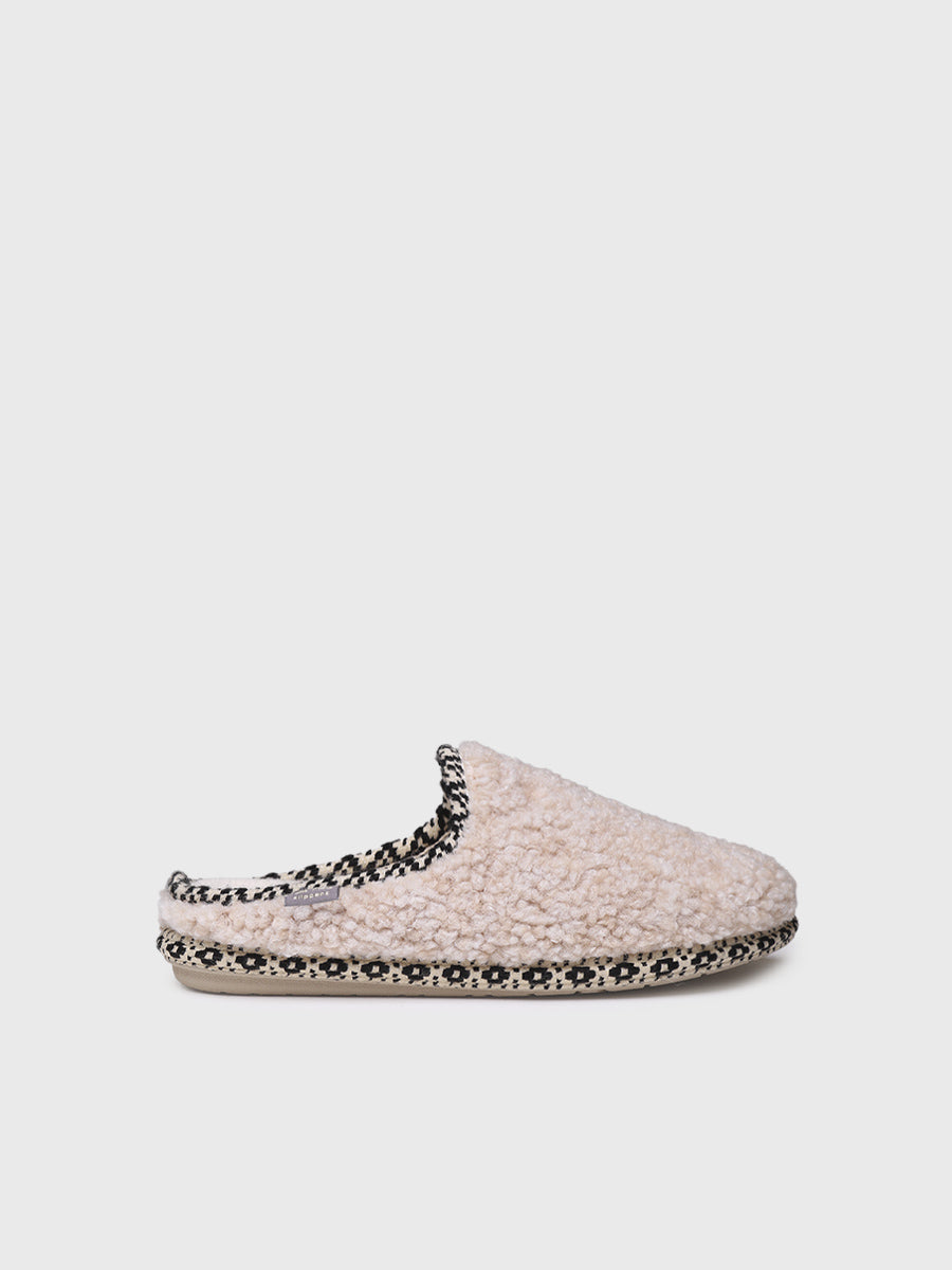 Women's clog-style house slipper in faux sheepskin | DARLA-SB