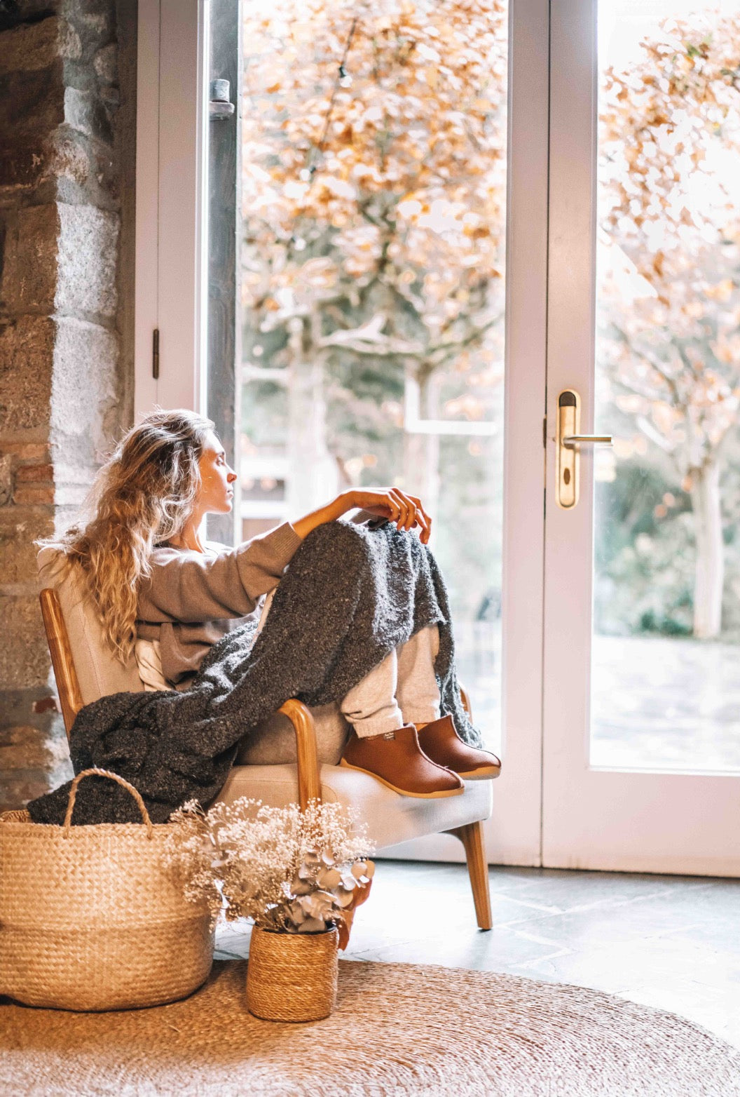 Chaussons style botte pour femme - MOSCU-BD