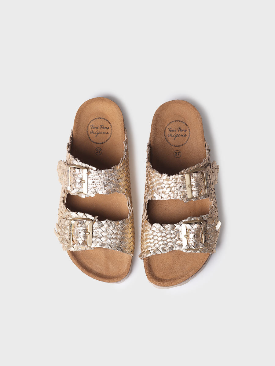Women's sandal with BIO-style buckles - GUAM-TE