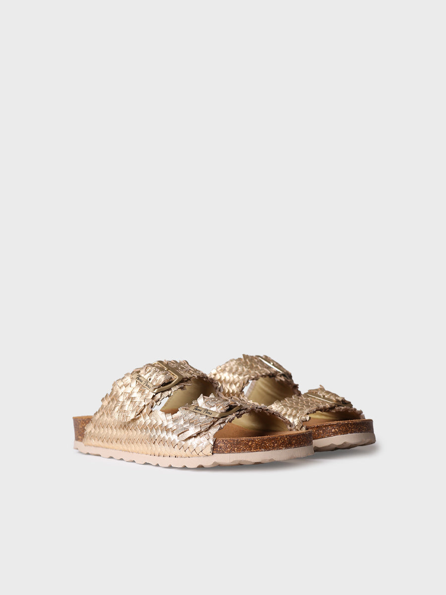 Women's sandal with BIO-style buckles - GUAM-TE