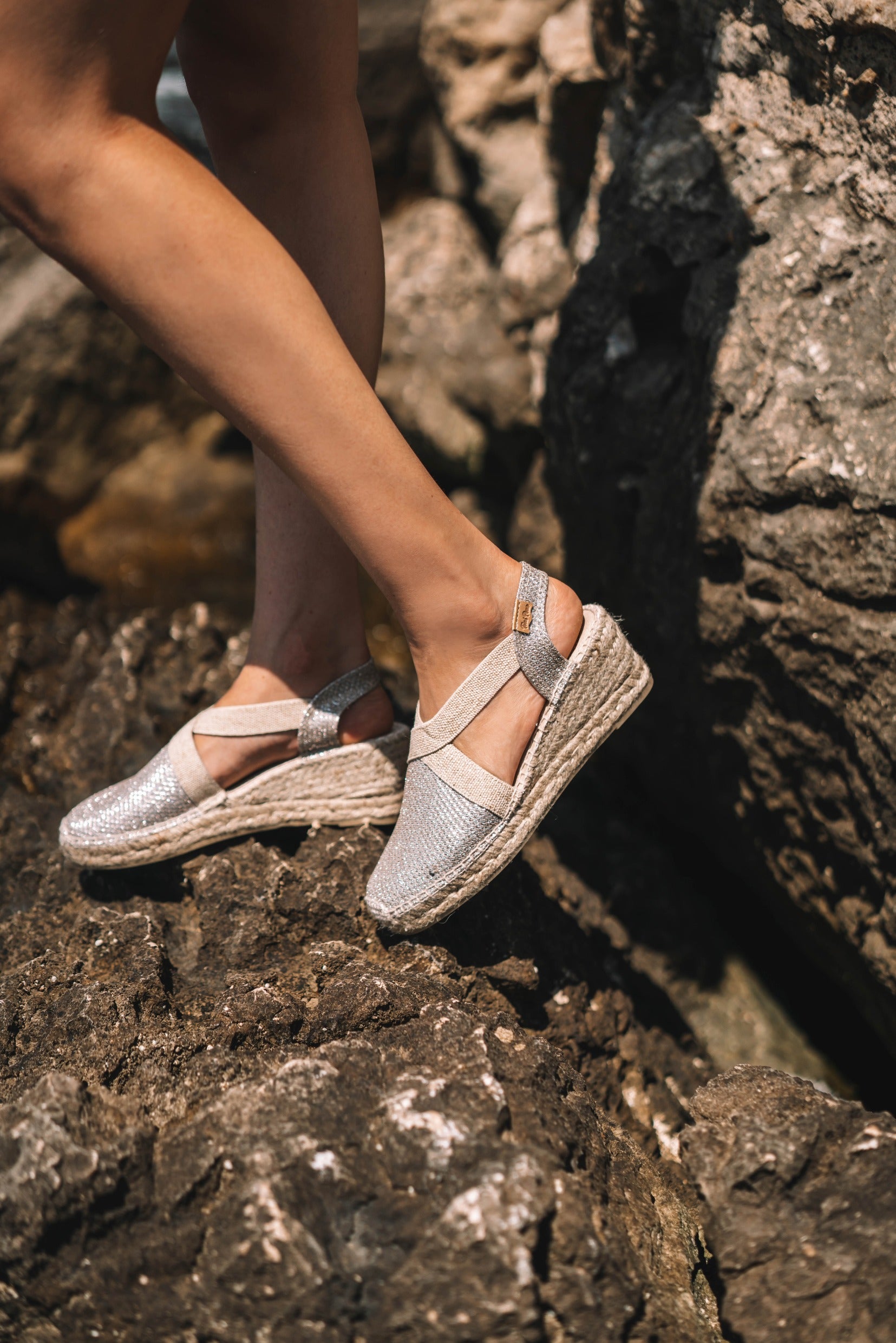 Shiny vegan espadrille for women | TRITON