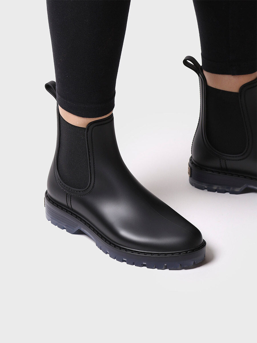 Women's Chelsea-style Waterproof Ankle boot in Black - CONEY-BLACK