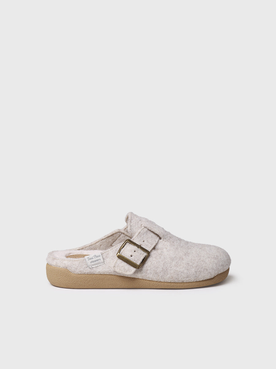 MIMA-FP - Women's clog-style slipper with buckle