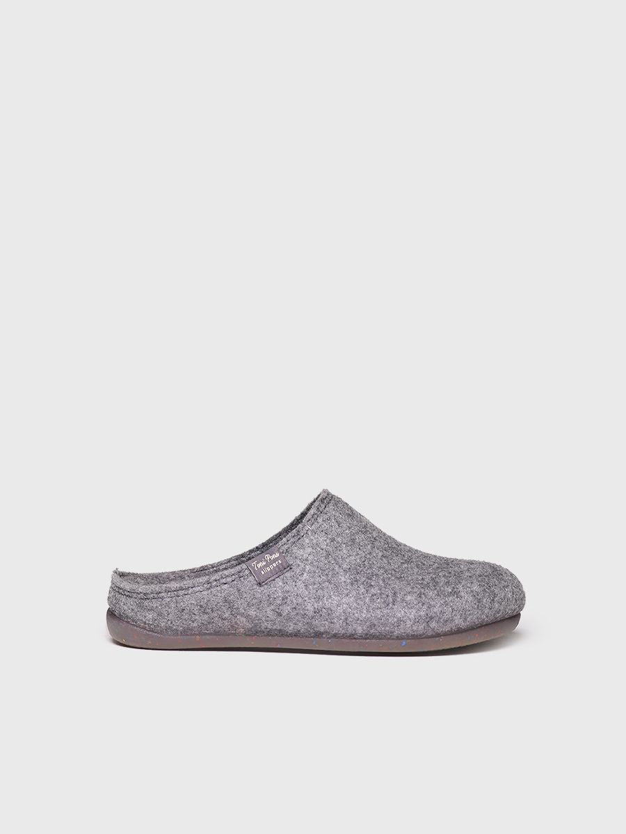 MONA-FR - Women's clog-style slipper in recycled felt
