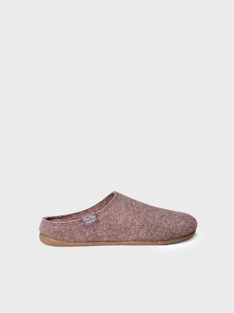 MONA-FR - Women's clog-style slipper in recycled felt