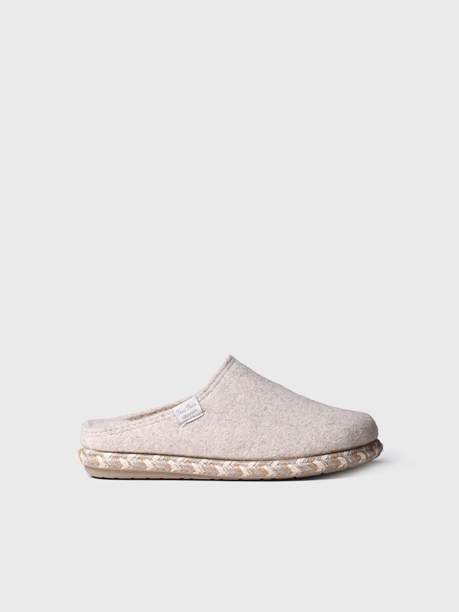Women's slippers in felt - DELI-FP