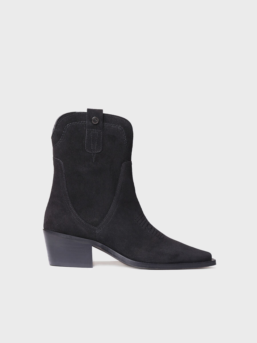Women's ankle boot in suede - IRENE-SY