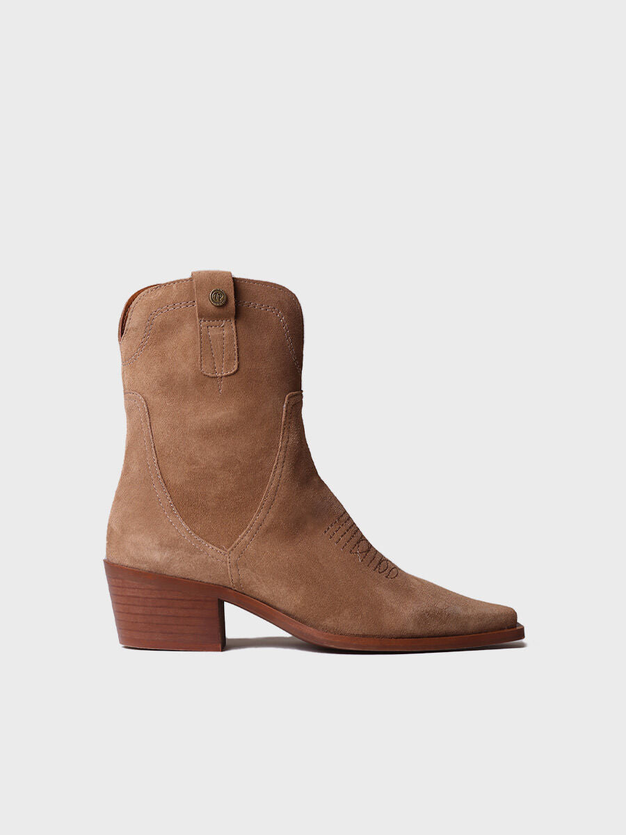 Women's ankle boot in suede - IRENE-SY