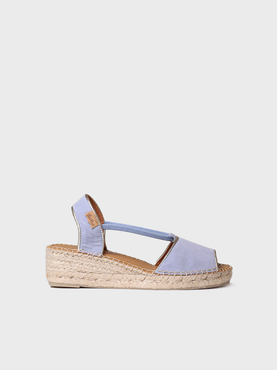 Women's wedge espadrilles in suede - BILDA