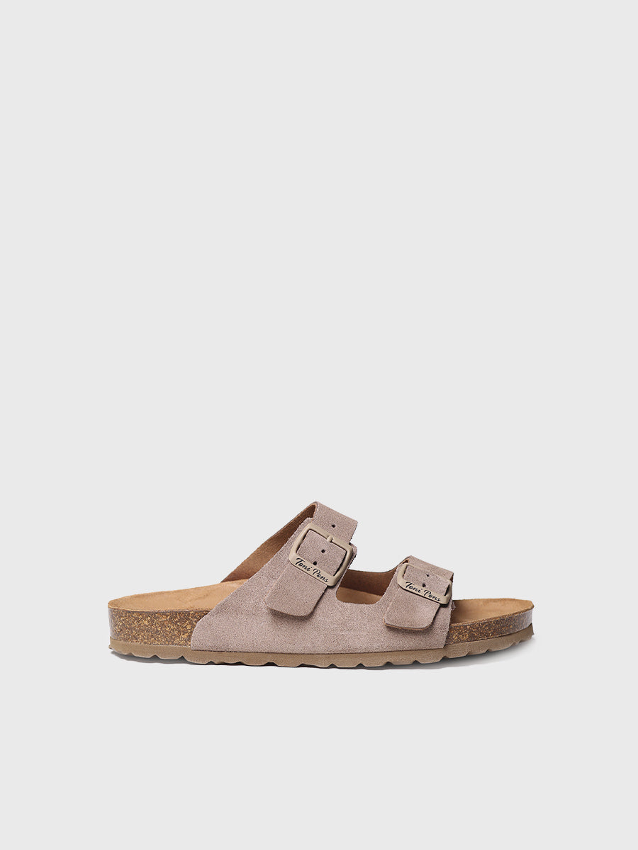 Women's double buckle sandal - GHANA-QT