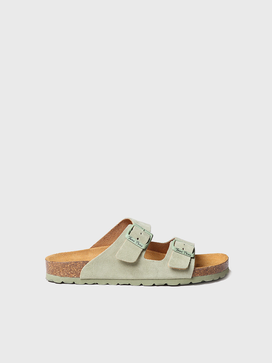 Women's double buckle sandal - GHANA-QT