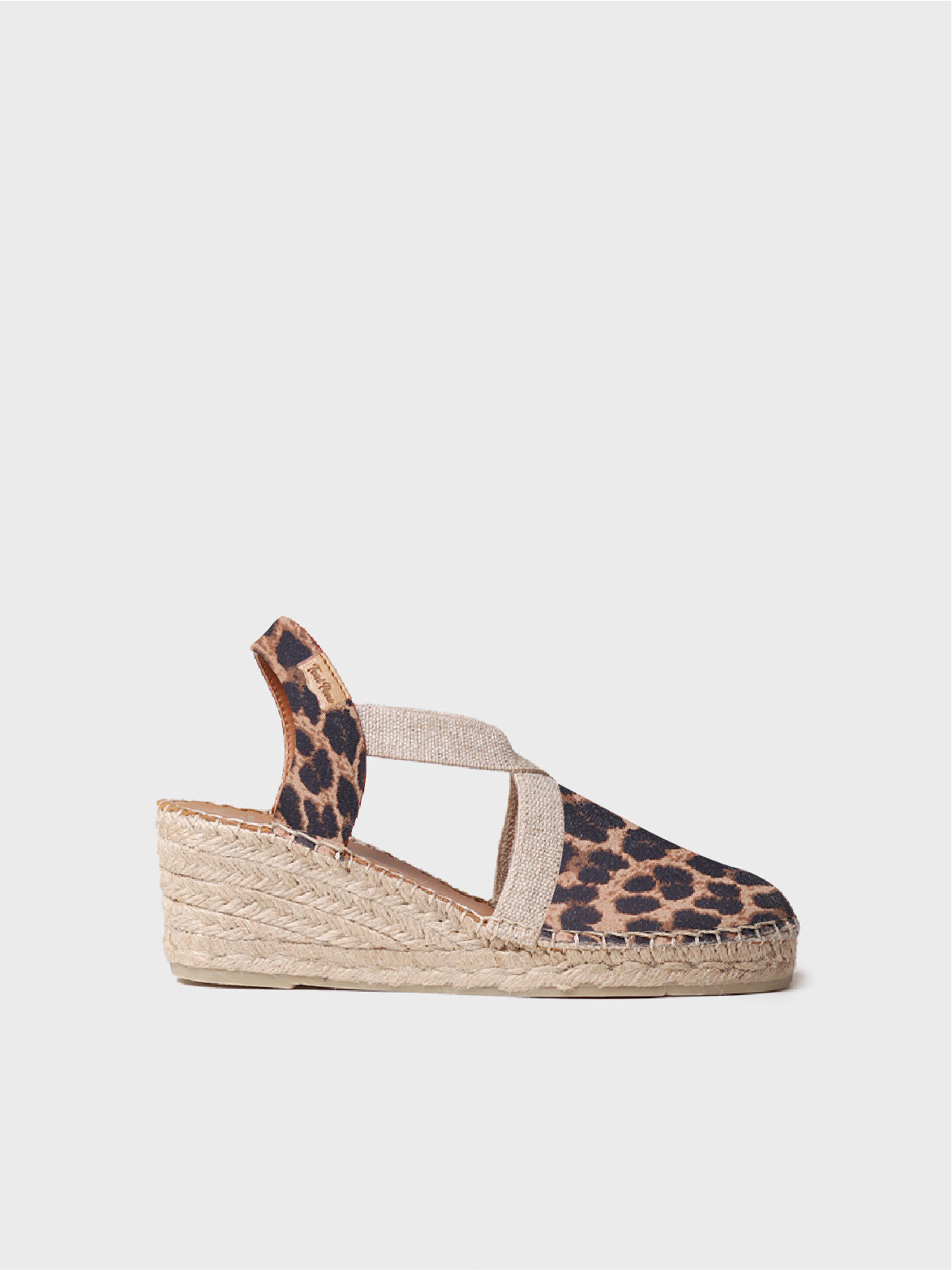 Medium wedge espadrilles in leather - TOSSA