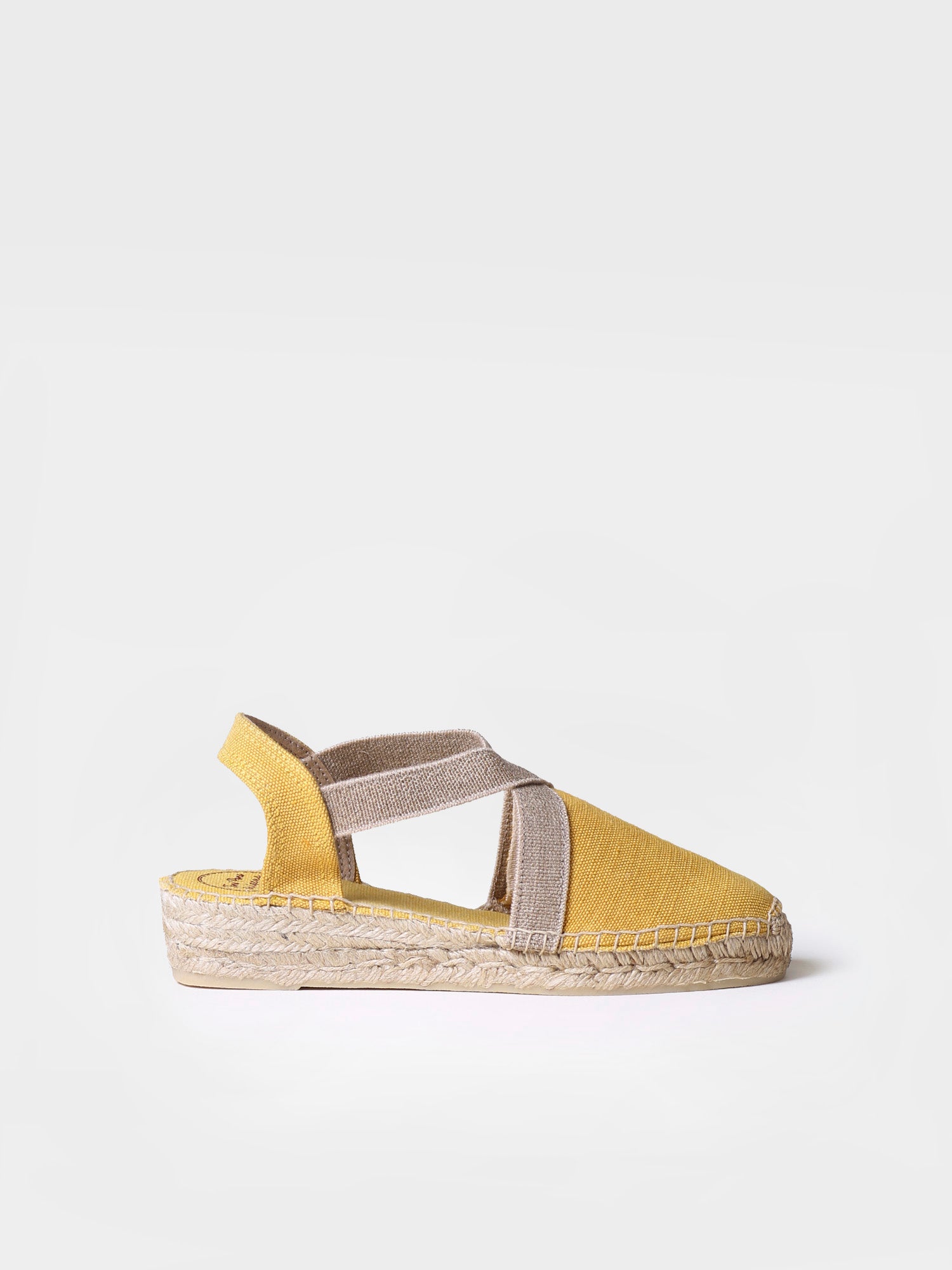 Women's flat vegan espadrilles in cotton fabric - VERDI-V