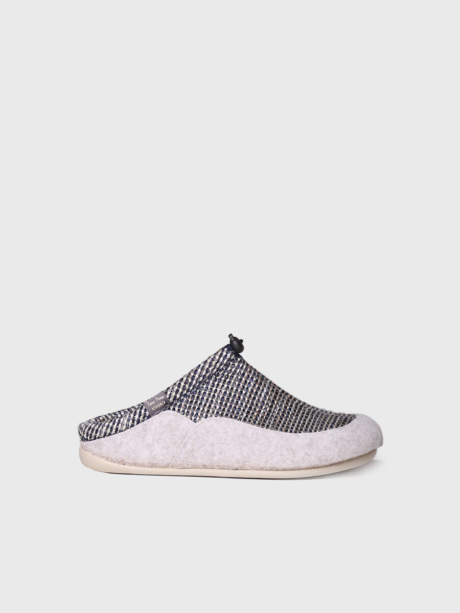 Men's clog-style shoe in fabric and felt - NADIR-DS