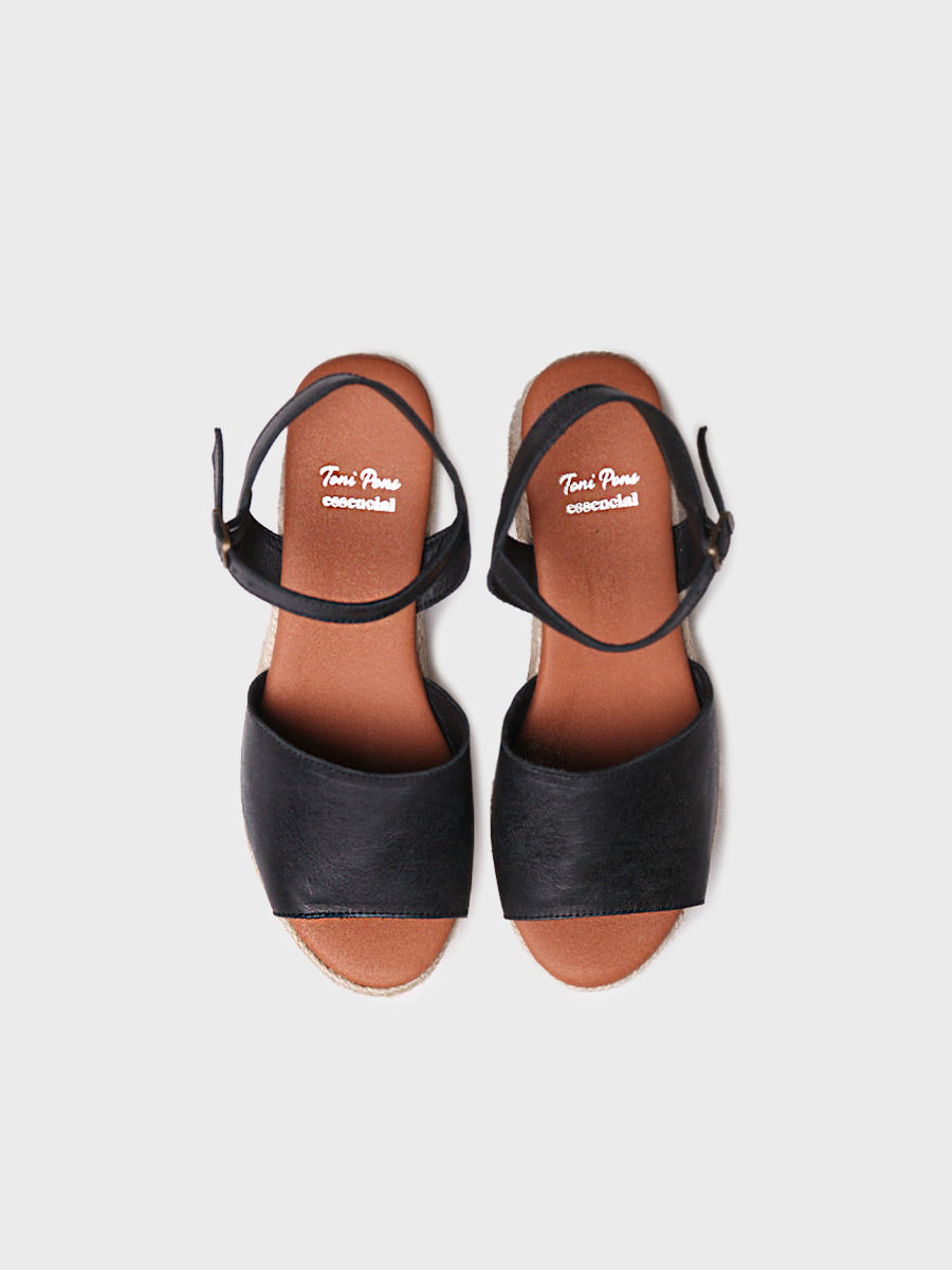 Women's espadrilles with wide heel - ADRIANA