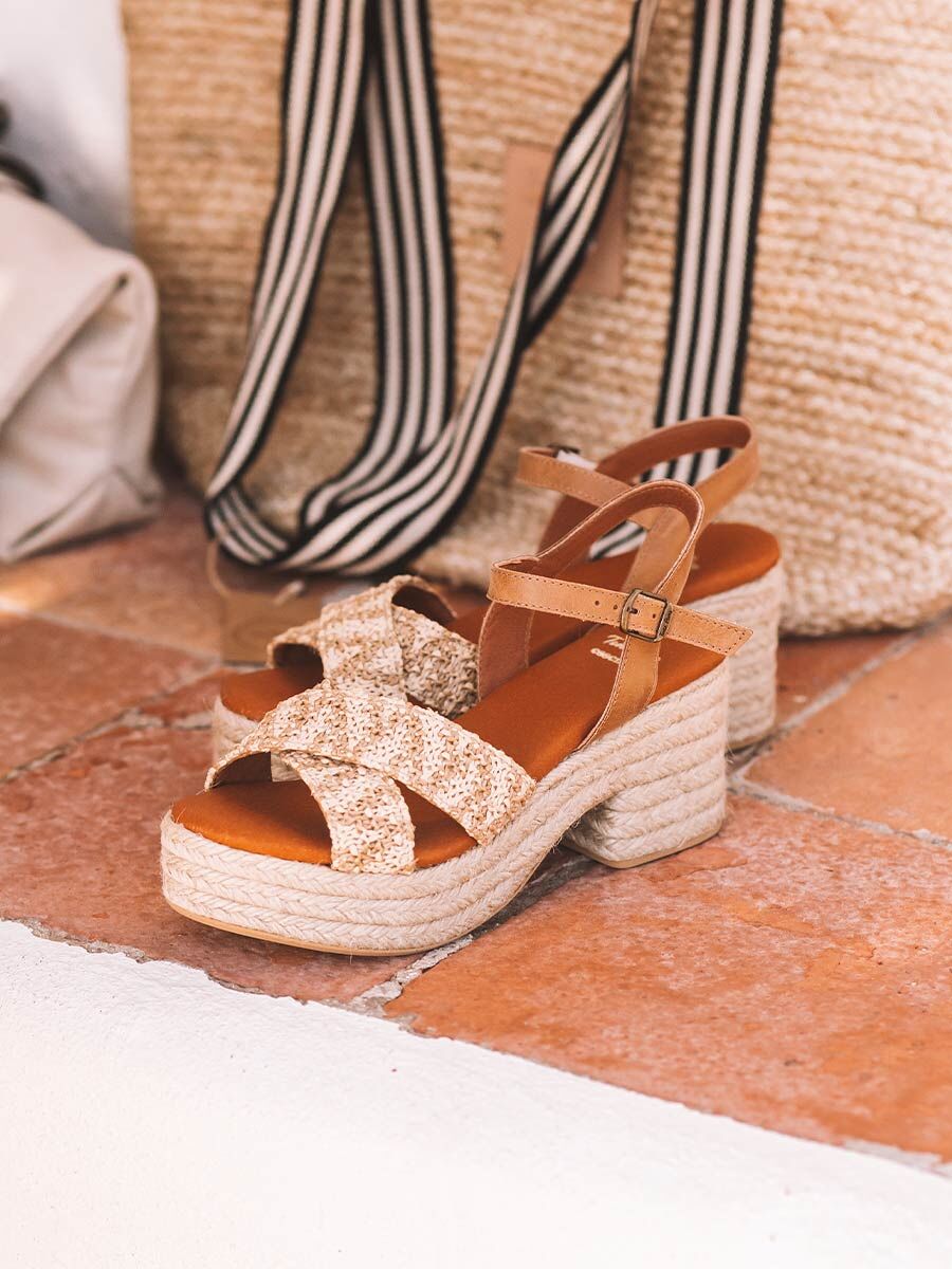 Women's espadrilles with wide heel - ATENES