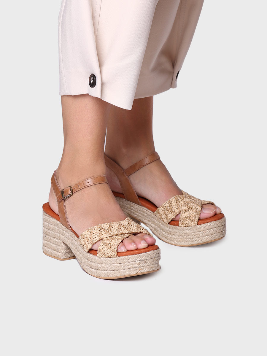 Women's espadrilles with wide heel - ATENES