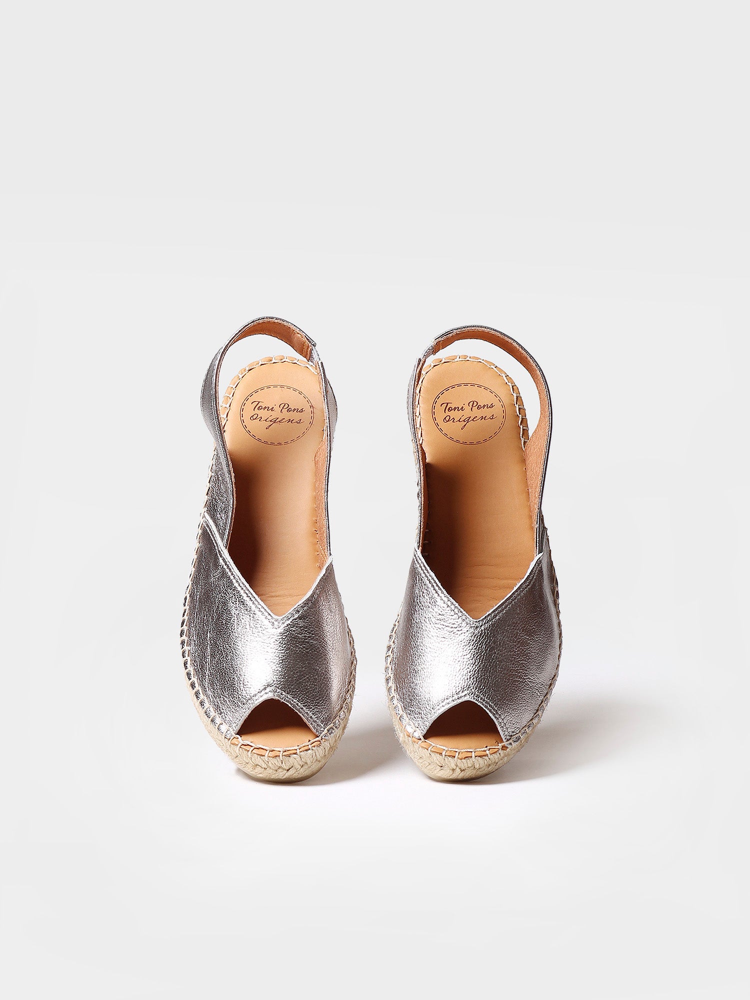 Wedge espadrilles in leather - BERNIA-P