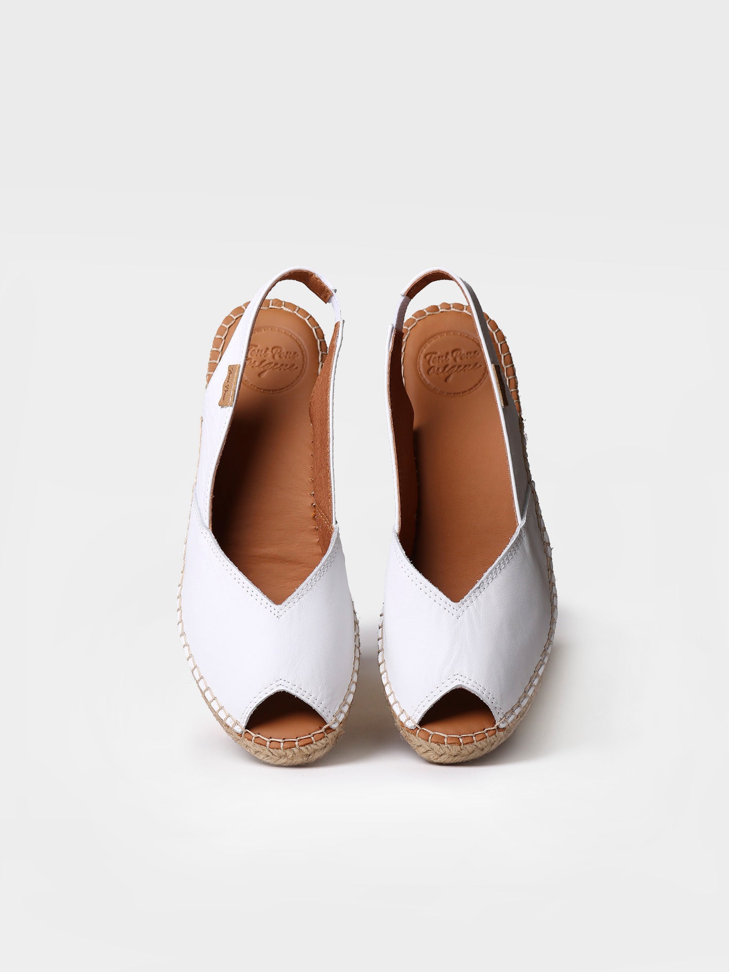 Wedge espadrilles in leather - BERNIA-P