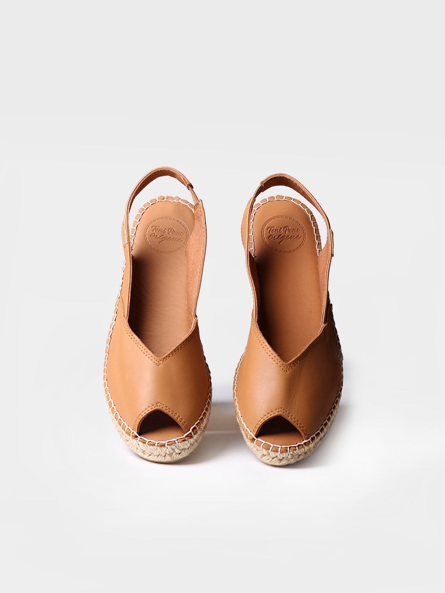 Wedge espadrilles in leather - BERNIA-P
