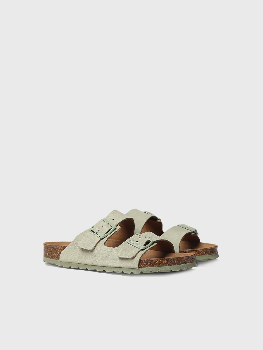 Women's double buckle sandal - GHANA-QT