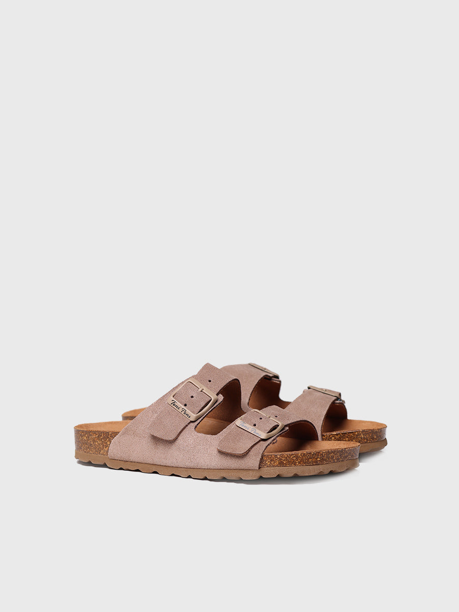 Women's double buckle sandal - GHANA-QT