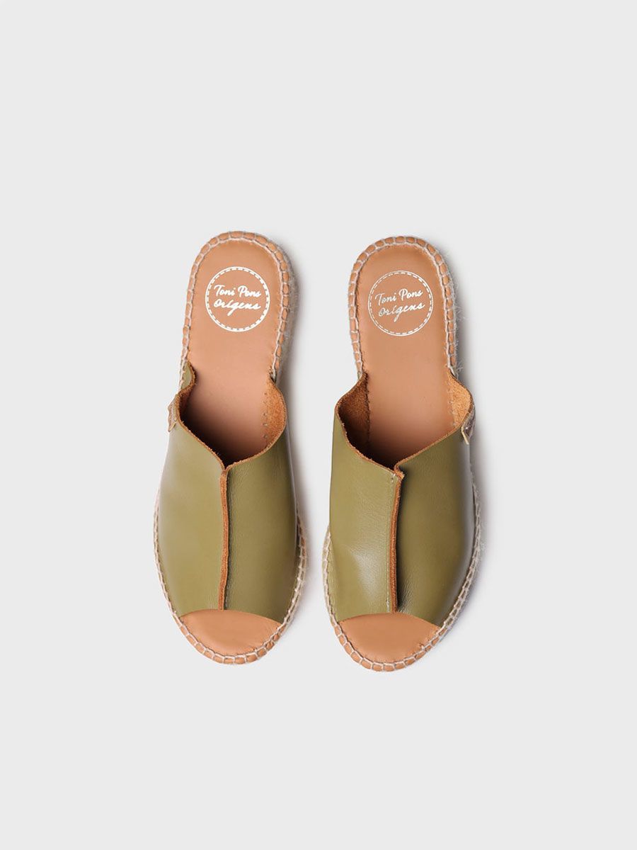 Women's leather espadrilles - IVONNE