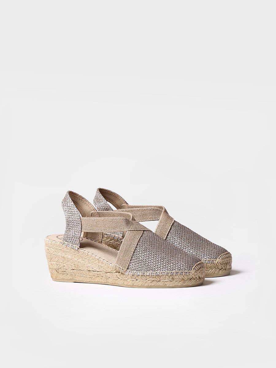 Women's shiny vegan espadrilles - TRITON